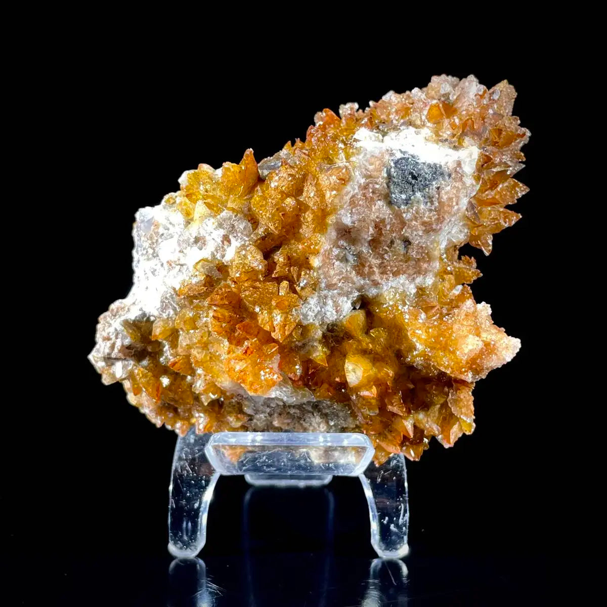 Natural Dogtooth Calcite with Selenite  on Matrix | Rare Mineral Association Specimen | Mineral Collection | 250 g | 9*6*6.5 cm
