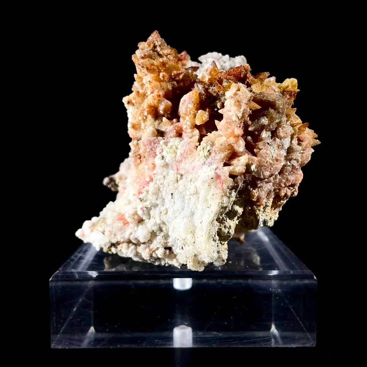 Natural Dogtooth Calcite with Selenite  on Matrix | Rare Mineral Association Specimen | Mineral Collection | 830 g | 12.5*8.5*9 cm