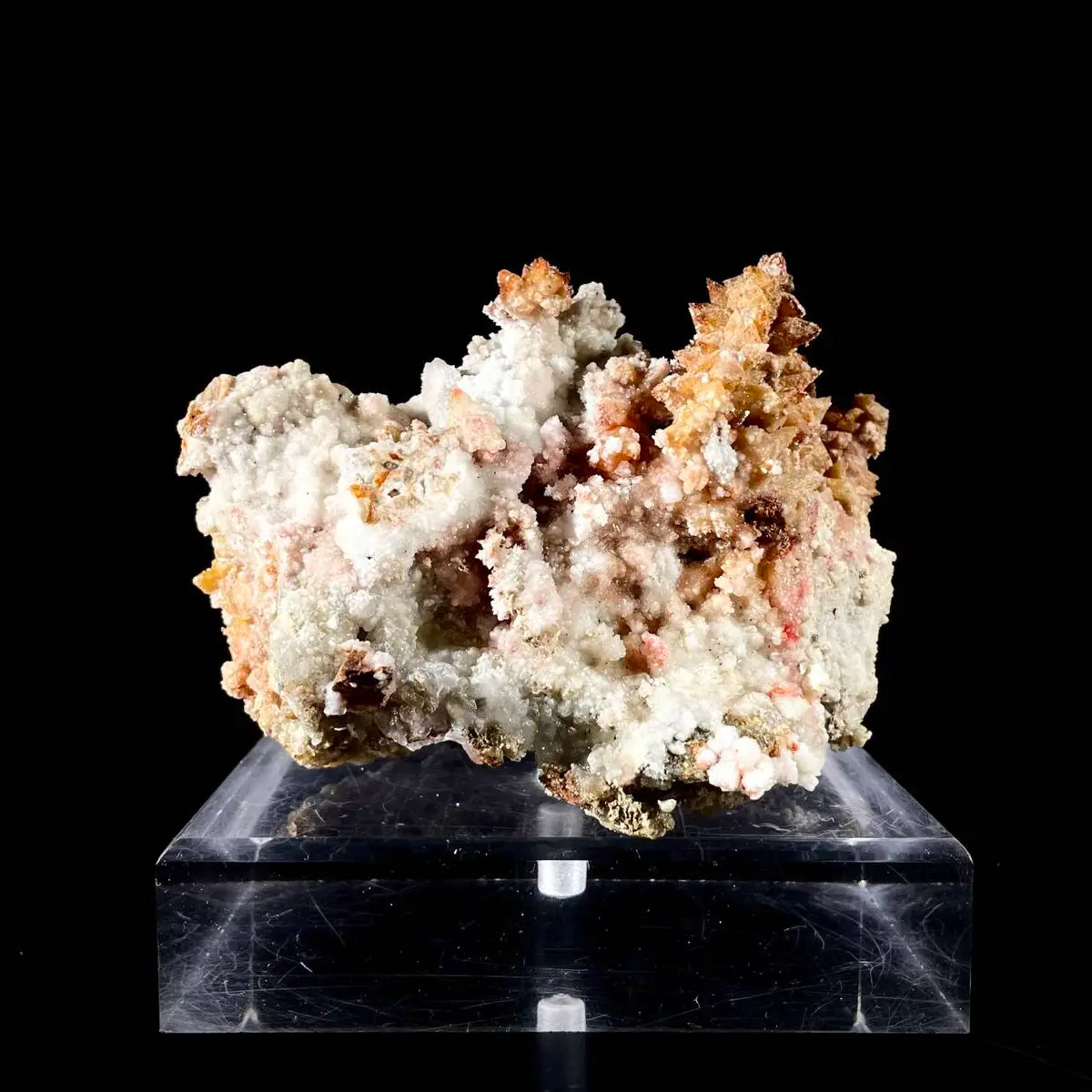 Natural Dogtooth Calcite with Selenite  on Matrix | Rare Mineral Association Specimen | Mineral Collection | 830 g | 12.5*8.5*9 cm