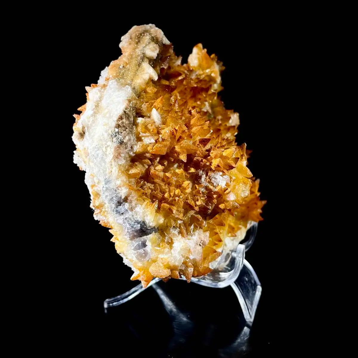 Natural Dogtooth Calcite with Selenite  on Matrix | Rare Mineral Association Specimen | Mineral Collection | 770 g | 14*12.5*6 cm
