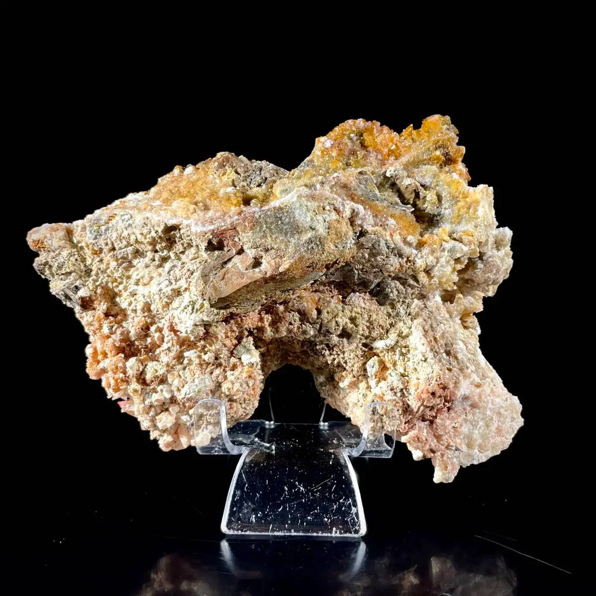 Natural Dogtooth Calcite with Selenite  on Matrix | Rare Mineral Association Specimen | Mineral Collection | 630 g | 15*11.5*6 cm