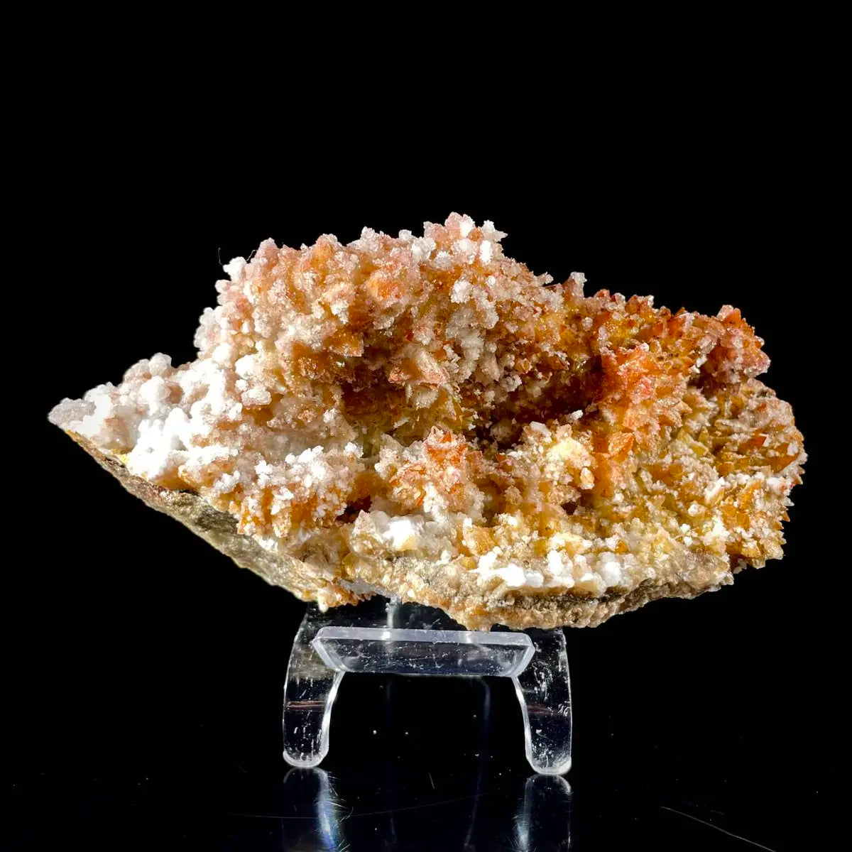 Natural Dogtooth Calcite with Selenite  on Matrix | Rare Mineral Association Specimen | Mineral Collection | 650 g | 16*8.5*7.5 cm