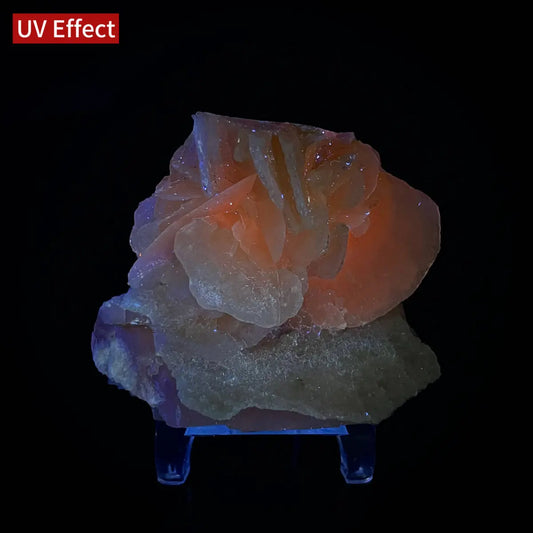 Calcite with Candle Quartz Association | Natural Mineral Specimen Display Piece | 120 g | 7*5.5*4 cm