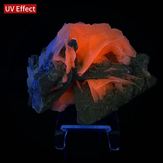Calcite with Candle Quartz Association | Natural Mineral Specimen Display Piece | 390 g | 12*6.5*8.5 cm