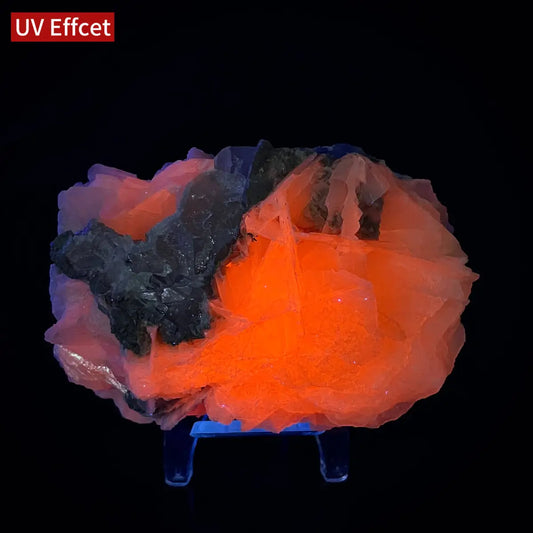 Calcite with Candle Quartz Association | Natural Mineral Specimen Display Piece | 260 g | 9.5*7*6 cm