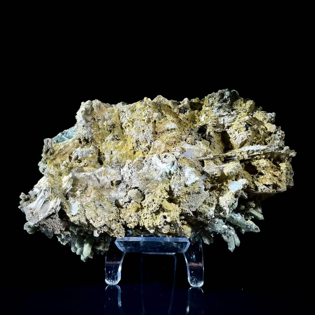 Natural Green Quartz Cluster on Matrix | Rare Colored Quartz Mineral Specimen | Mineral Collection | 790 g | 14*9*7 cm