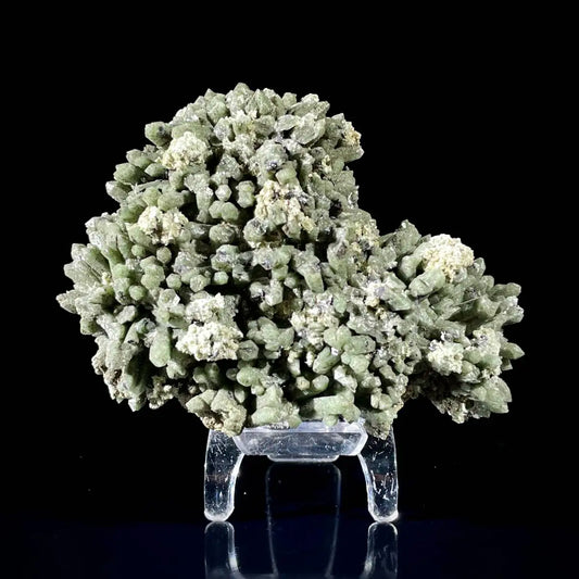 Natural Green Quartz Cluster on Matrix | Rare Colored Quartz Mineral Specimen | Mineral Collection | 360 g | 10.5*7.5*5.5 cm
