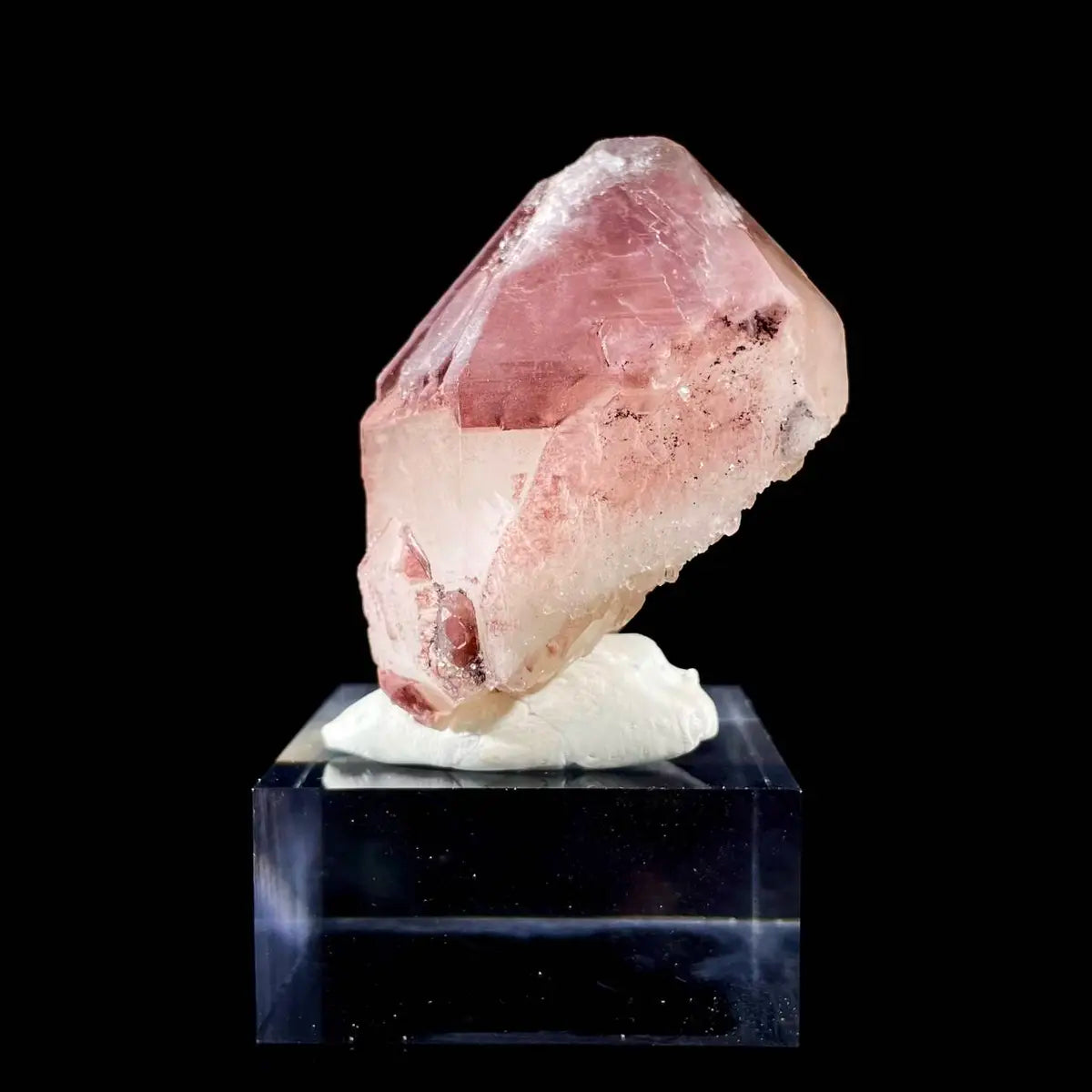 Natural Red Phantom Elestial Quartz  on Matrix | Rare Phantom Quartz Mineral Specimen | High-Grade Collector’s Piece | 110 g | 4*6*5 cm