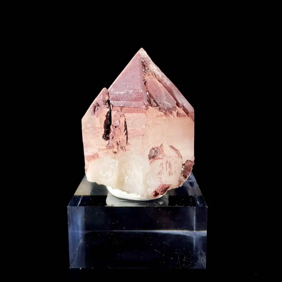 Natural Red Phantom Elestial Quartz  on Matrix | Rare Phantom Quartz Mineral Specimen | High-Grade Collector’s Piece | 110 g | 4*6*5 cm