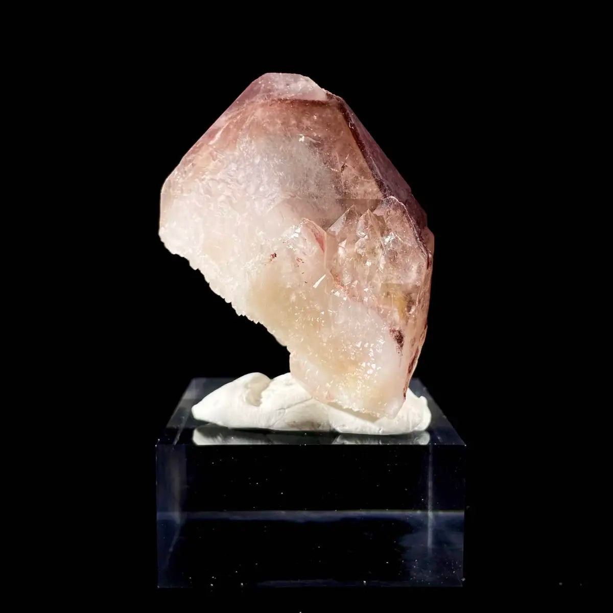 Natural Red Phantom Elestial Quartz  on Matrix | Rare Phantom Quartz Mineral Specimen | High-Grade Collector’s Piece | 110 g | 4*6*5 cm