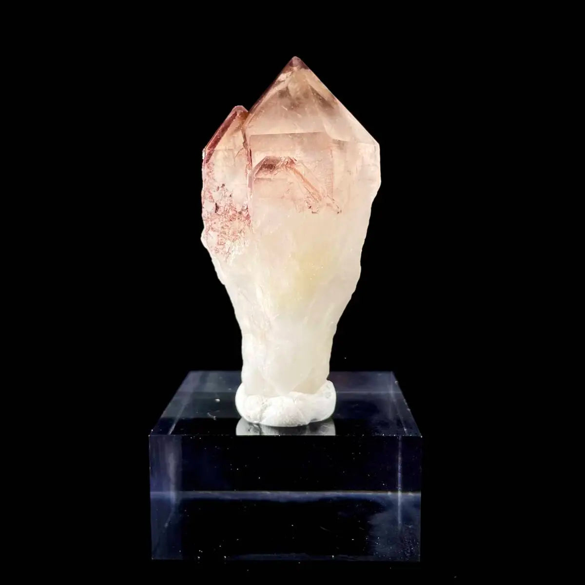 Natural Red Phantom Elestial Quartz  on Matrix | Rare Phantom Quartz Mineral Specimen | High-Grade Collector’s Piece | 70 g | 7.5*3.5*3.5 cm