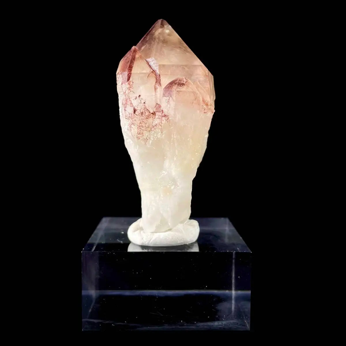 Natural Red Phantom Elestial Quartz  on Matrix | Rare Phantom Quartz Mineral Specimen | High-Grade Collector’s Piece | 70 g | 7.5*3.5*3.5 cm