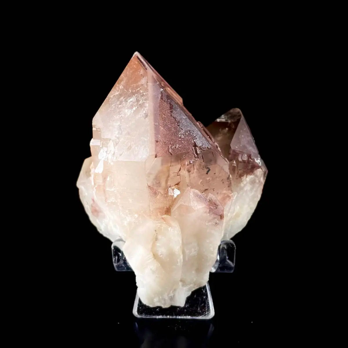 Natural Red Phantom Elestial Quartz  on Matrix | Rare Phantom Quartz Mineral Specimen | High-Grade Collector’s Piece | 320 g | 7.5*9.5*6.5 cm
