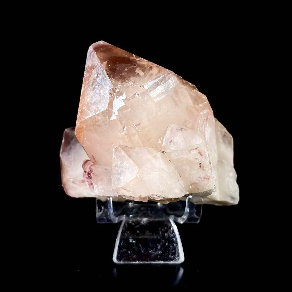 Natural Red Phantom Elestial Quartz  on Matrix | Rare Phantom Quartz Mineral Specimen | High-Grade Collector’s Piece | 320 g | 7.5*9.5*6.5 cm