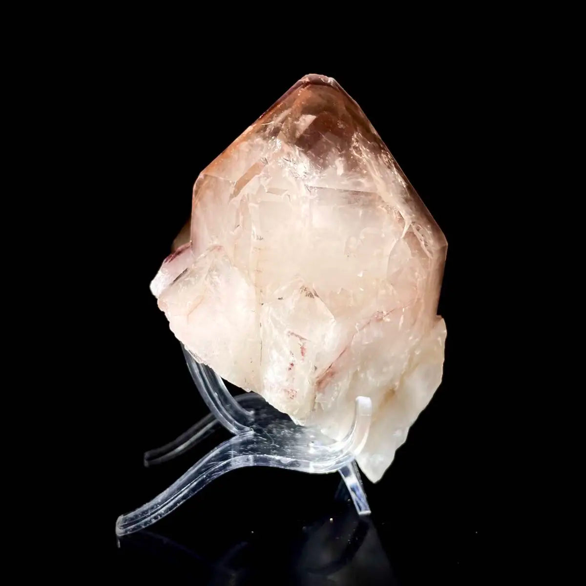 Natural Red Phantom Elestial Quartz  on Matrix | Rare Phantom Quartz Mineral Specimen | High-Grade Collector’s Piece | 320 g | 7.5*9.5*6.5 cm