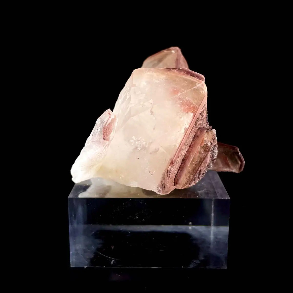 Natural Red Phantom Elestial Quartz  on Matrix | Rare Phantom Quartz Mineral Specimen | High-Grade Collector’s Piece | 150 g | 6.5*6*5 cm