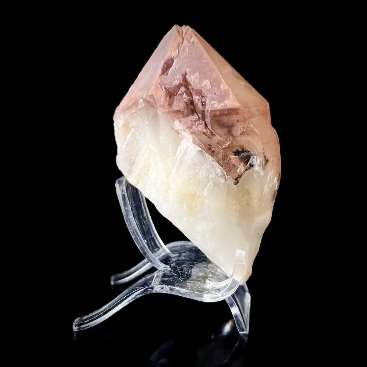 Natural Red Phantom Elestial Quartz  on Matrix | Rare Phantom Quartz Mineral Specimen | High-Grade Collector’s Piece | 200 g | 9*4.5*5 cm