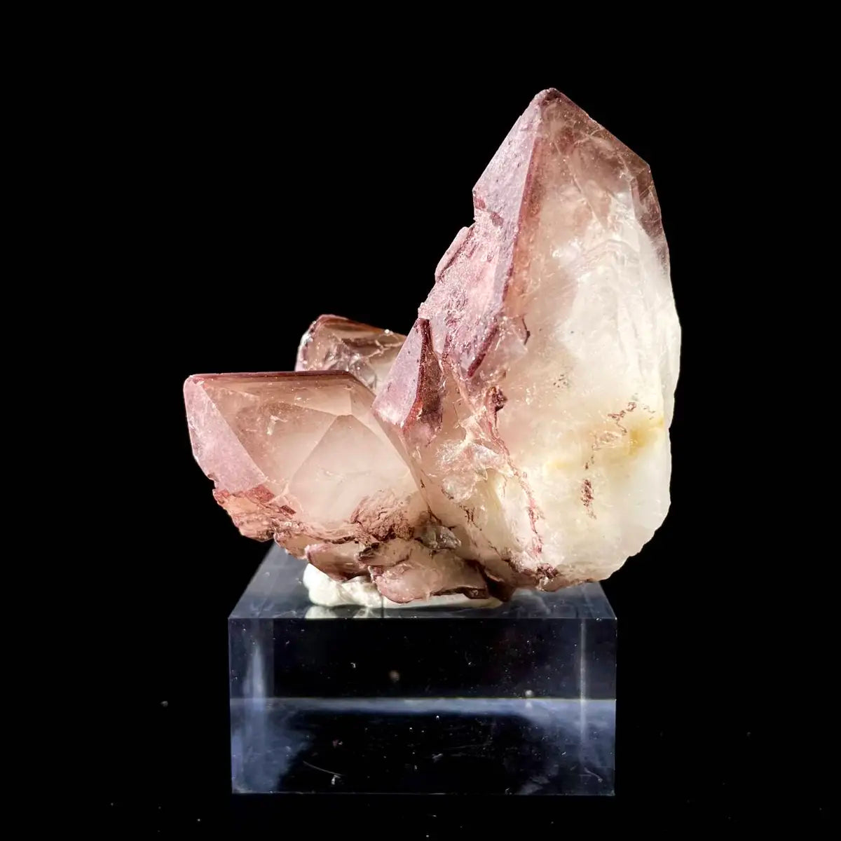Natural Red Phantom Elestial Quartz on Matrix | Rare Phantom Quartz Mineral Specimen | High-Grade Collector’s Piece | 160 g | 6.5*7*3.5 cm