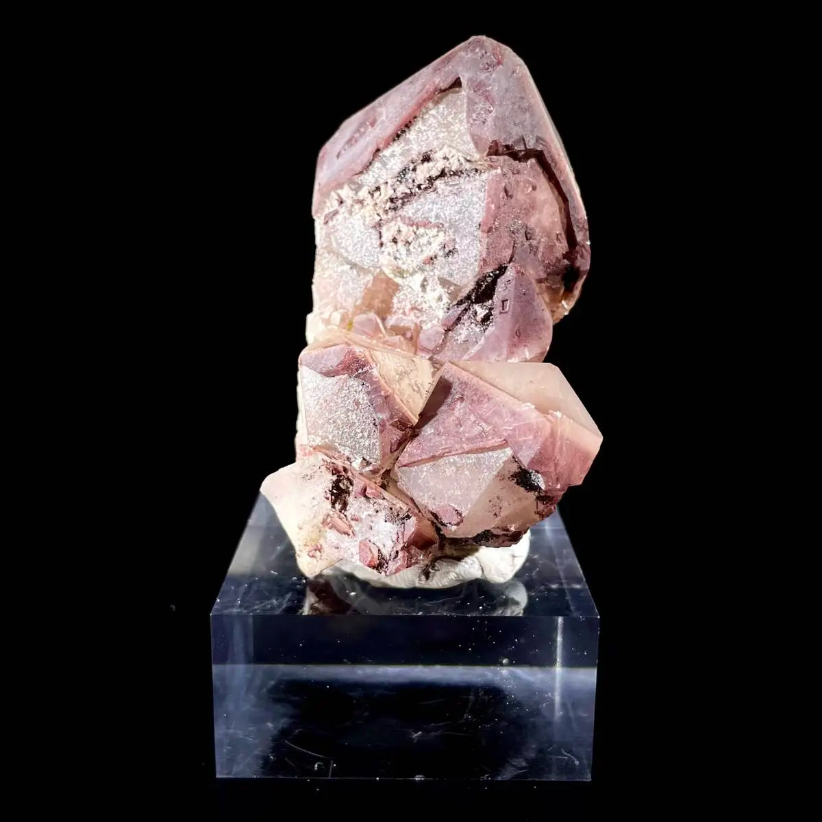 Natural Red Phantom Elestial Quartz on Matrix | Rare Phantom Quartz Mineral Specimen | High-Grade Collector’s Piece | 160 g | 6.5*7*3.5 cm