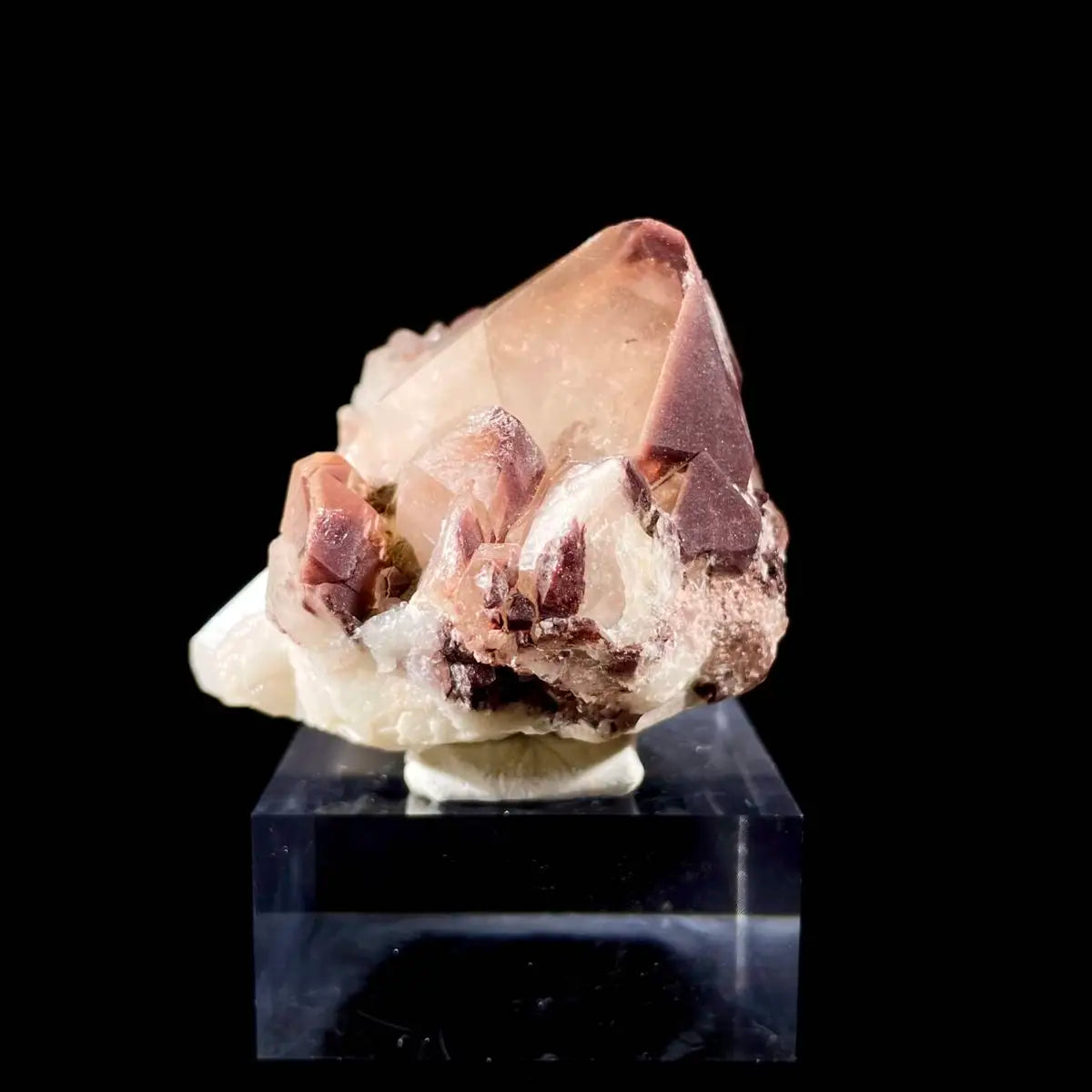 Natural Red Phantom Elestial Quartz on Matrix | Rare Phantom Quartz Mineral Specimen | High-Grade Collector’s Piece | 130 g | 5.5*6.5*5 cm