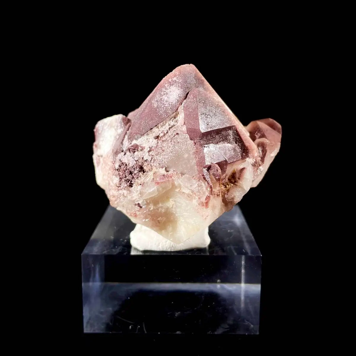 Natural Red Phantom Elestial Quartz on Matrix | Rare Phantom Quartz Mineral Specimen | High-Grade Collector’s Piece | 130 g | 5.5*6.5*5 cm