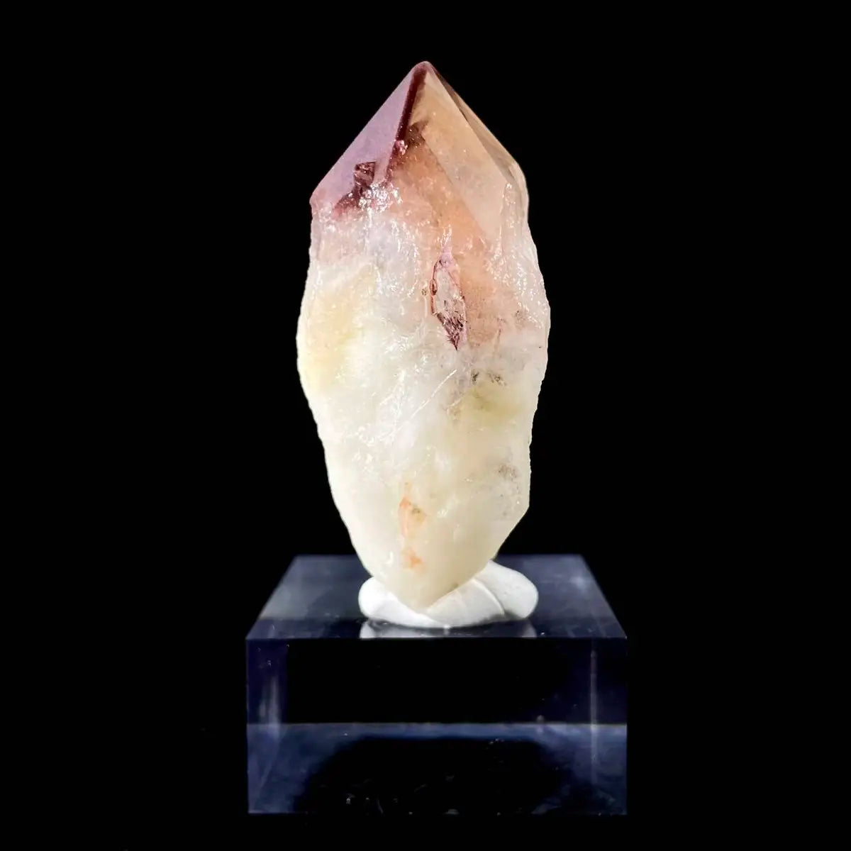 Natural Red Phantom Elestial Quartz on Matrix | Rare Phantom Quartz Mineral Specimen | High-Grade Collector’s Piece | 100 g | 7.5*4*3 cm