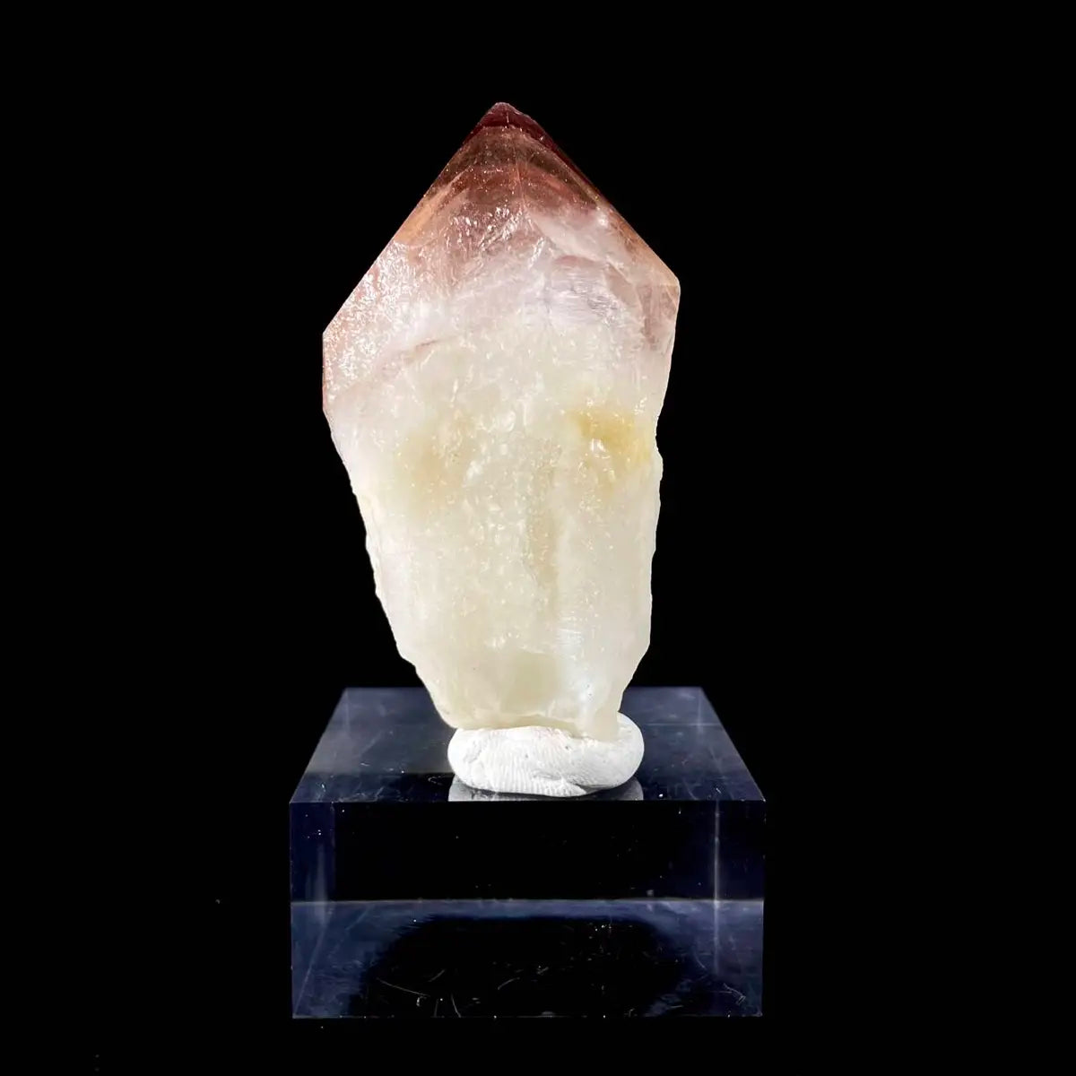 Natural Red Phantom Elestial Quartz on Matrix | Rare Phantom Quartz Mineral Specimen | High-Grade Collector’s Piece | 100 g | 7.5*4*3 cm