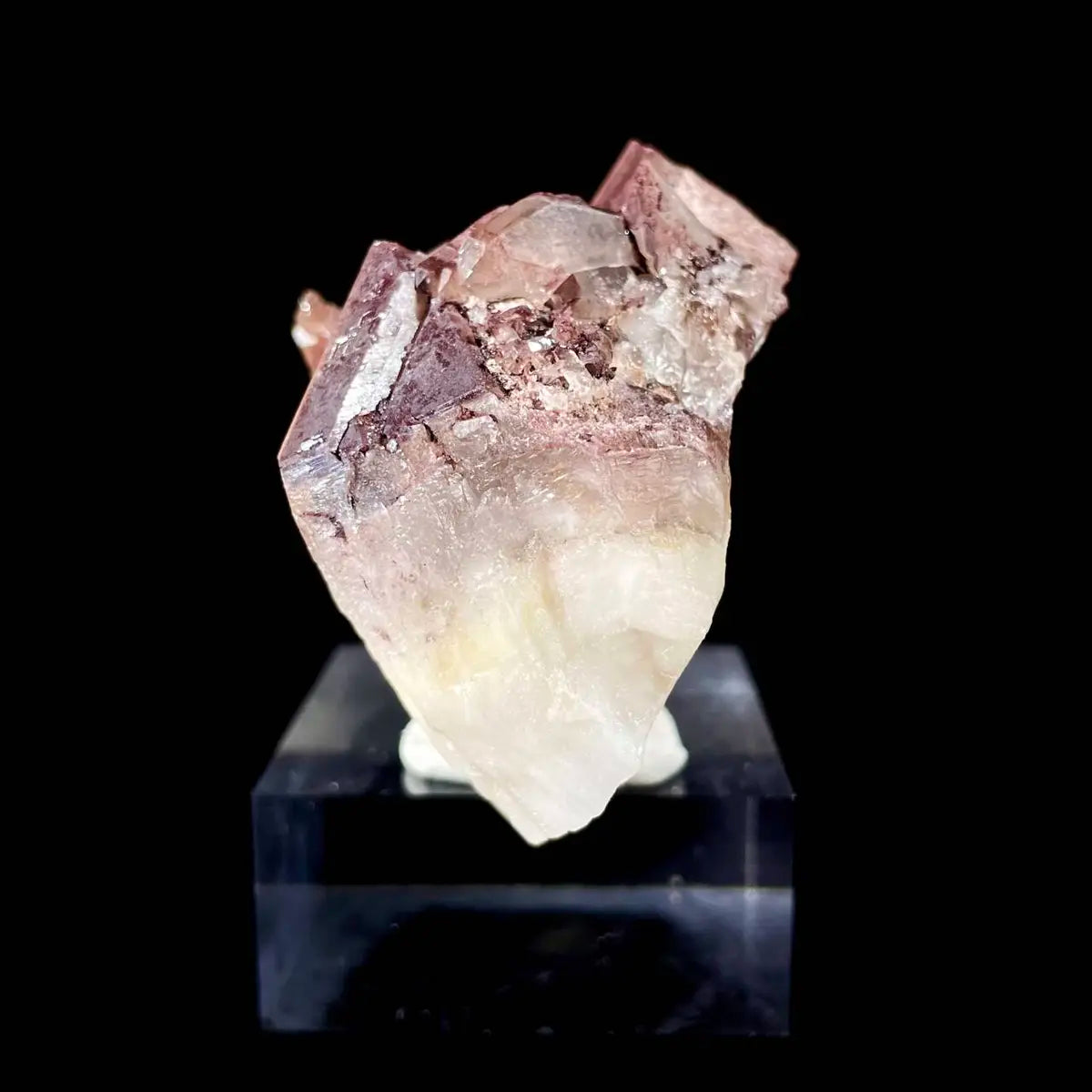 Natural Red Phantom Elestial Quartz on Matrix | Rare Phantom Quartz Mineral Specimen | High-Grade Collector’s Piece | 190 g | 9*5.5*4.5 cm