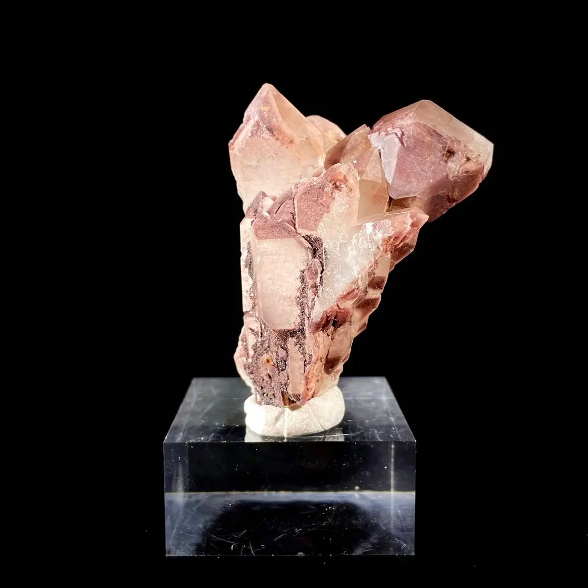 Natural Red Phantom Elestial Quartz on Matrix | Rare Phantom Quartz Mineral Specimen | High-Grade Collector’s Piece | 120 g | 7.5*4.5*4 cm