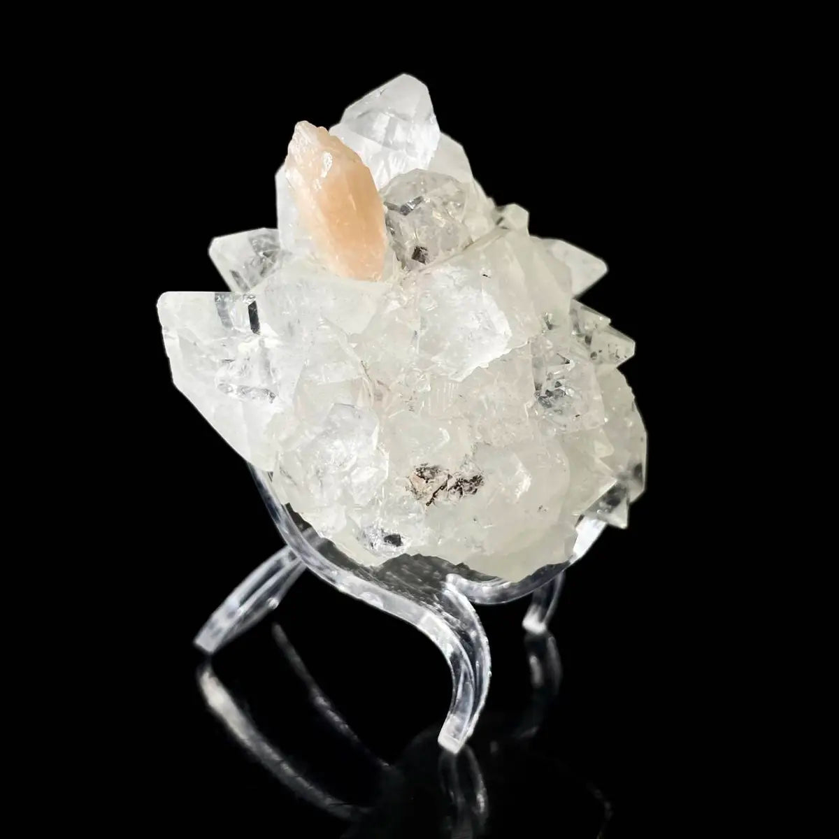 Natural Indian  Diamond Aphophyllite Specimen | Rare Crystal Habit Mineral on Matrix | Collector’s Grade | 190 g | 8.5*6*4.5 cm