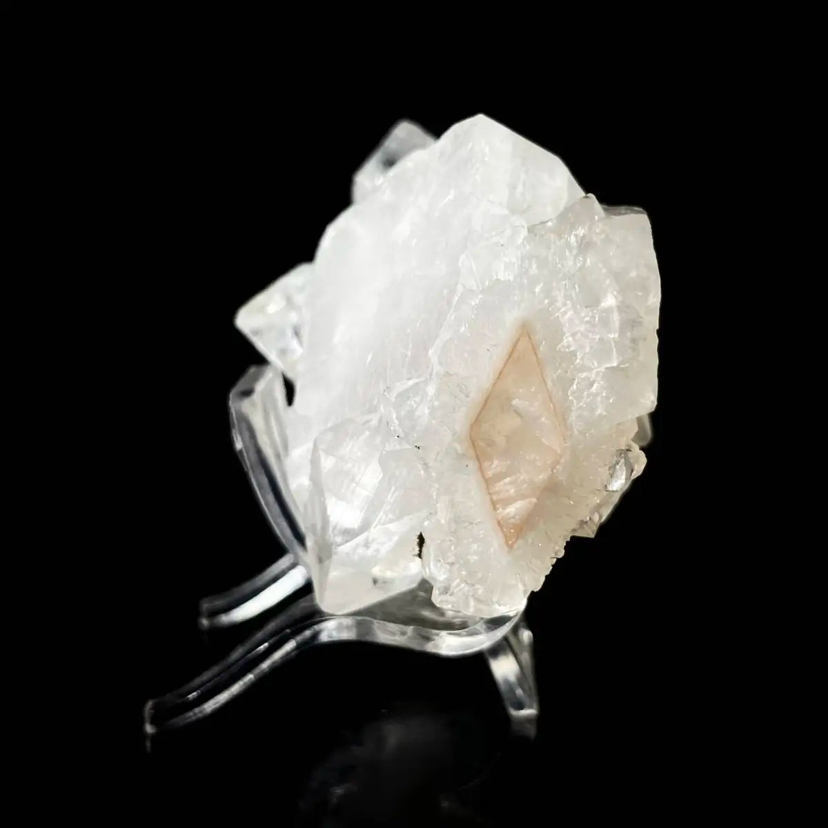 Natural Indian  Diamond Aphophyllite Specimen | Rare Crystal Habit Mineral on Matrix | Collector’s Grade | 100 g | 6.5*4.5*3.5 cm