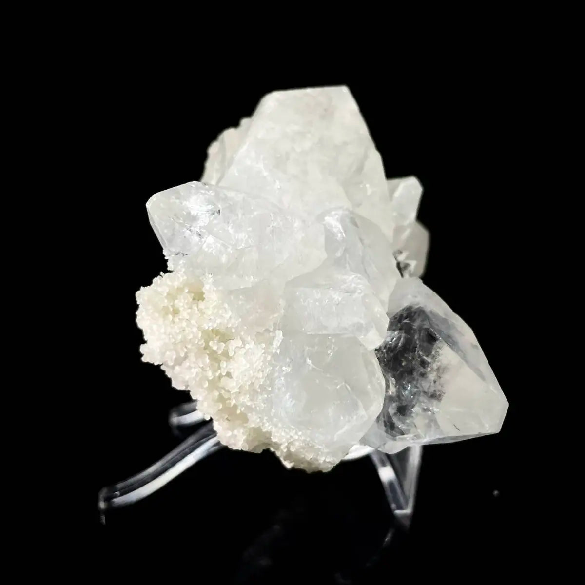 Natural Indian  Diamond Aphophyllite Specimen | Rare Crystal Habit Mineral on Matrix | Collector’s Grade | 200 g | 11.5*5.5*5 cm