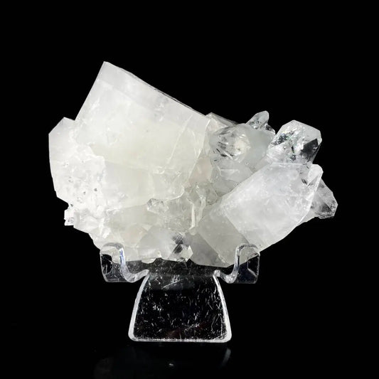 B108-Natural Indian  Diamond Aphophyllite Specimen | Rare Crystal Habit Mineral on Matrix | Collector’s Grade | 190 g | 9*6*4.5 cm