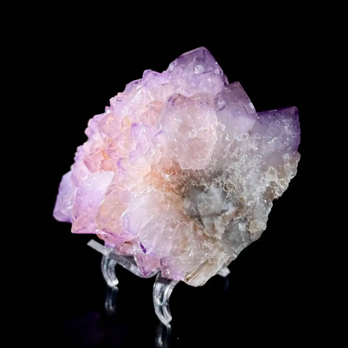 Cactus Quartz Crystal Cluster (Spirit Quartz) | Natural Quartz Mineral Specimen | 530 g | 10*7.5*6 cm