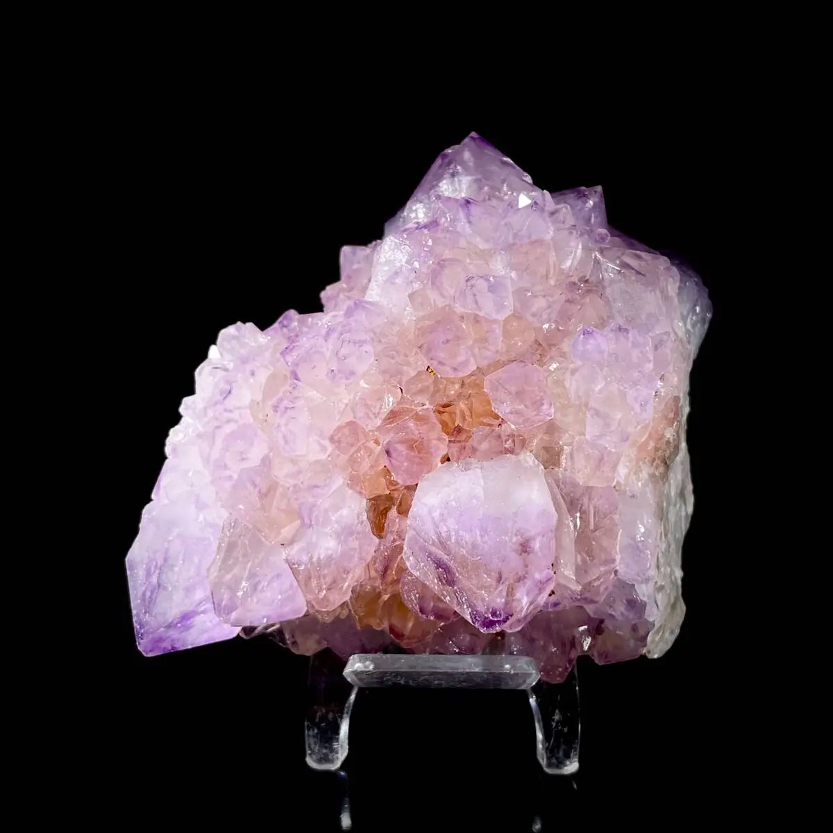 Cactus Quartz Crystal Cluster (Spirit Quartz) | Natural Quartz Mineral Specimen | 530 g | 10*7.5*6 cm