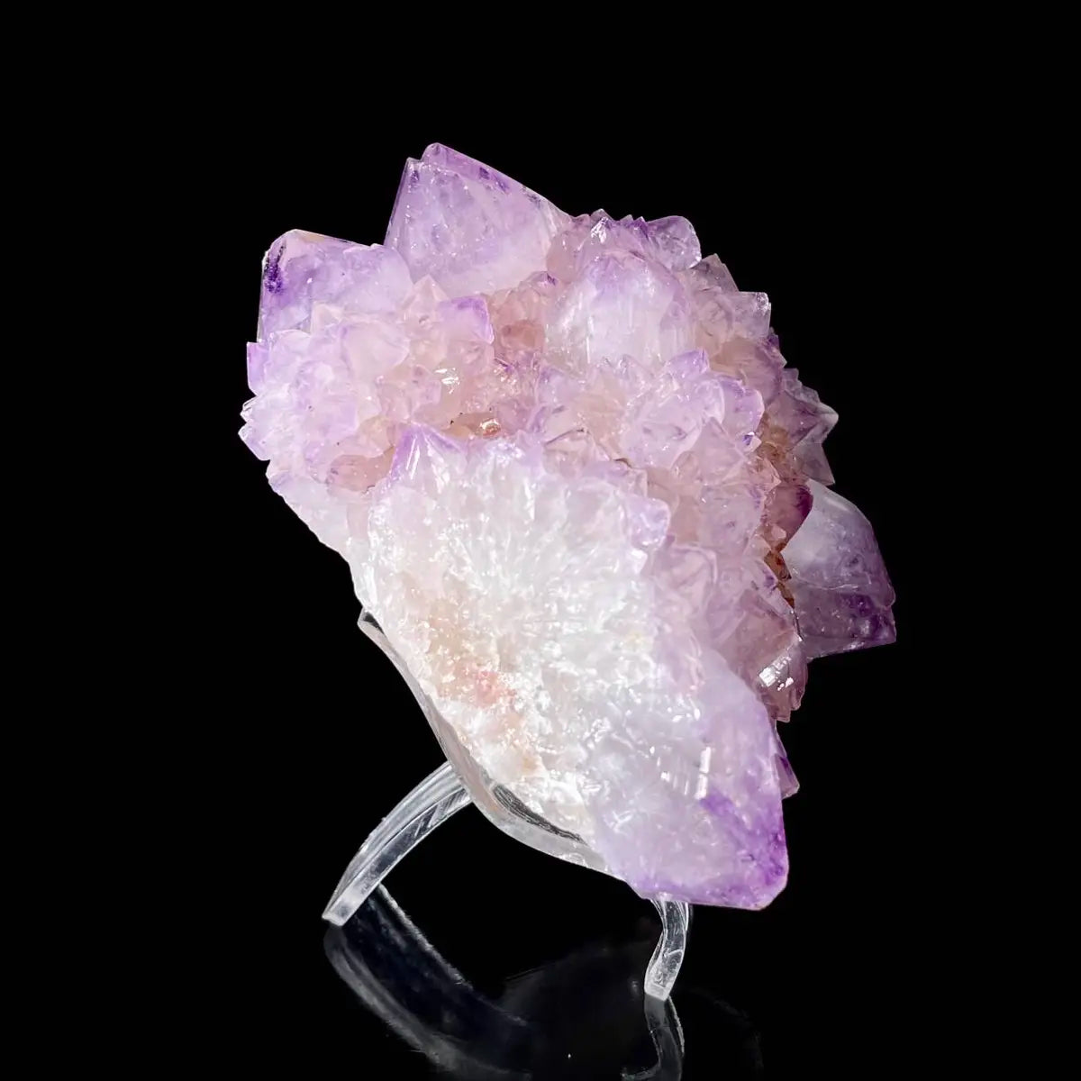 Cactus Quartz Crystal Cluster (Spirit Quartz) | Natural Quartz Mineral Specimen | 530 g | 10*7.5*6 cm