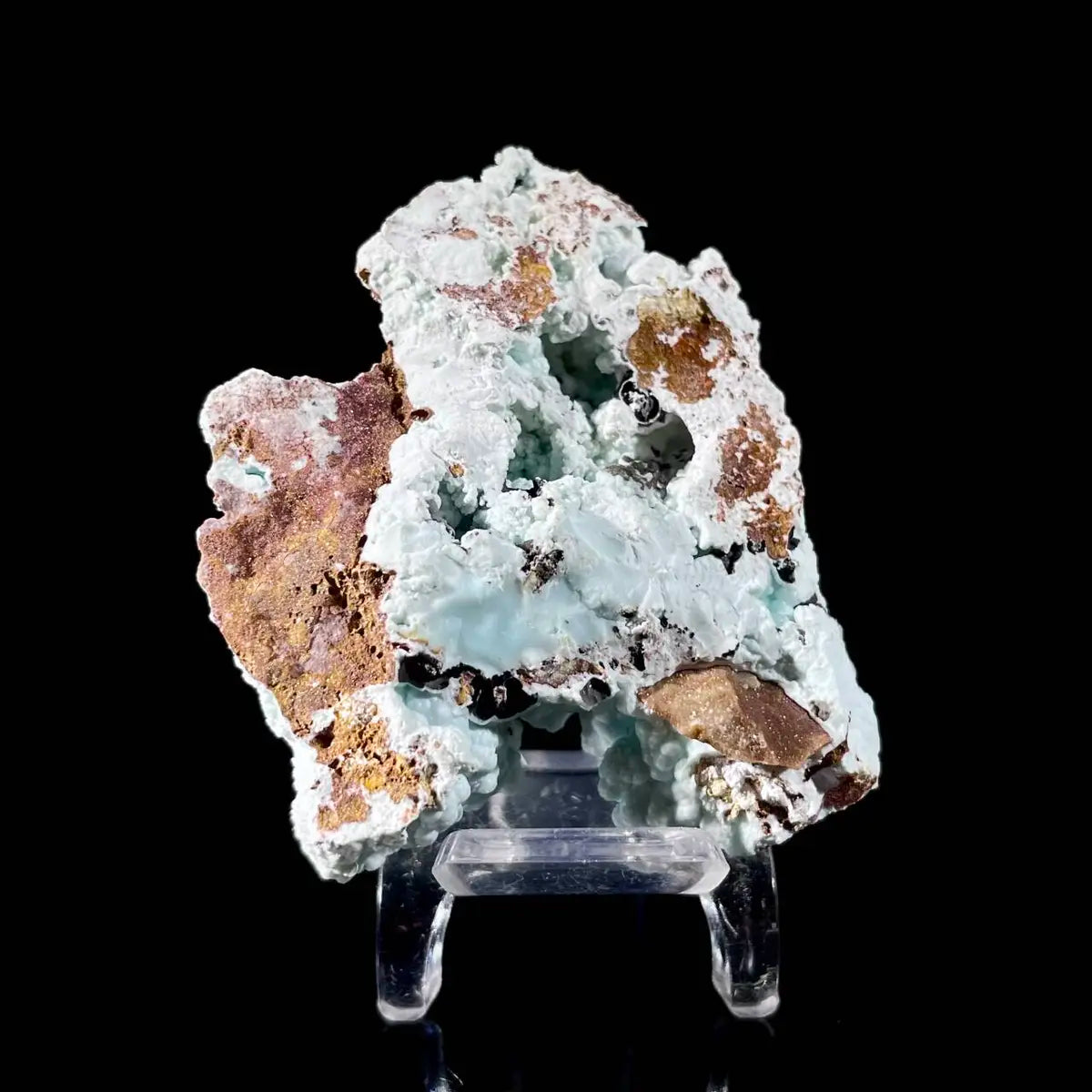 Gibbsite with Hemimorphite Mineral Specimen | Natural Associated Crystal Cluster | 40 g | 5.5*5.5*2.5 cm