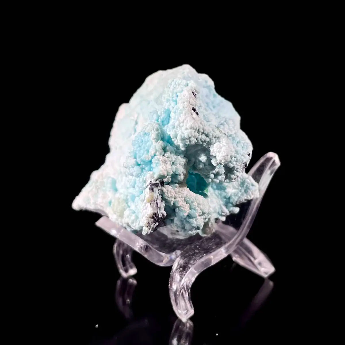 Gibbsite with Hemimorphite Mineral Specimen | Natural Associated Crystal Cluster | 30 g | 5*4*3 cm
