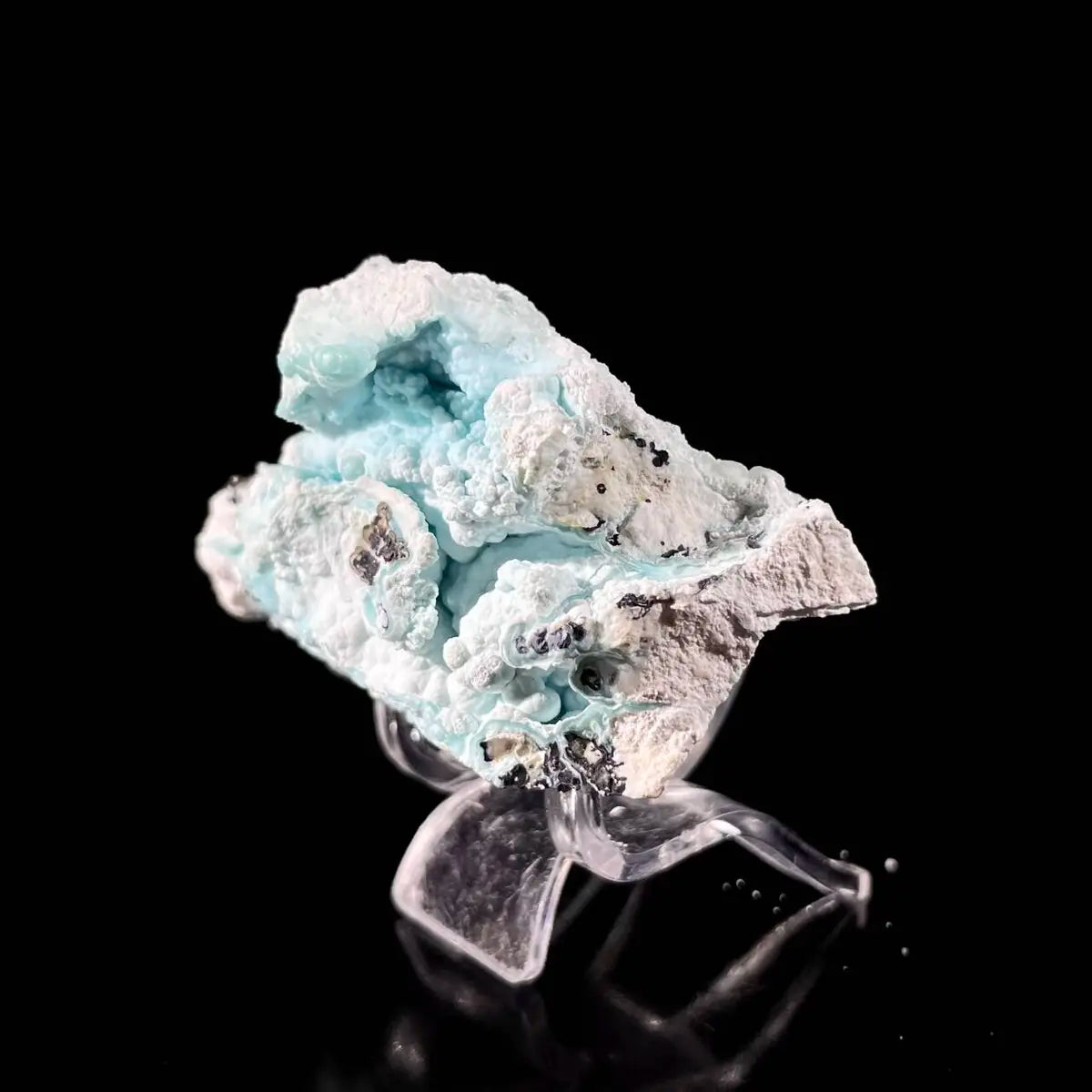 Gibbsite with Hemimorphite Mineral Specimen | Natural Associated Crystal Cluster | 60 g | 6*4.5*3 cm
