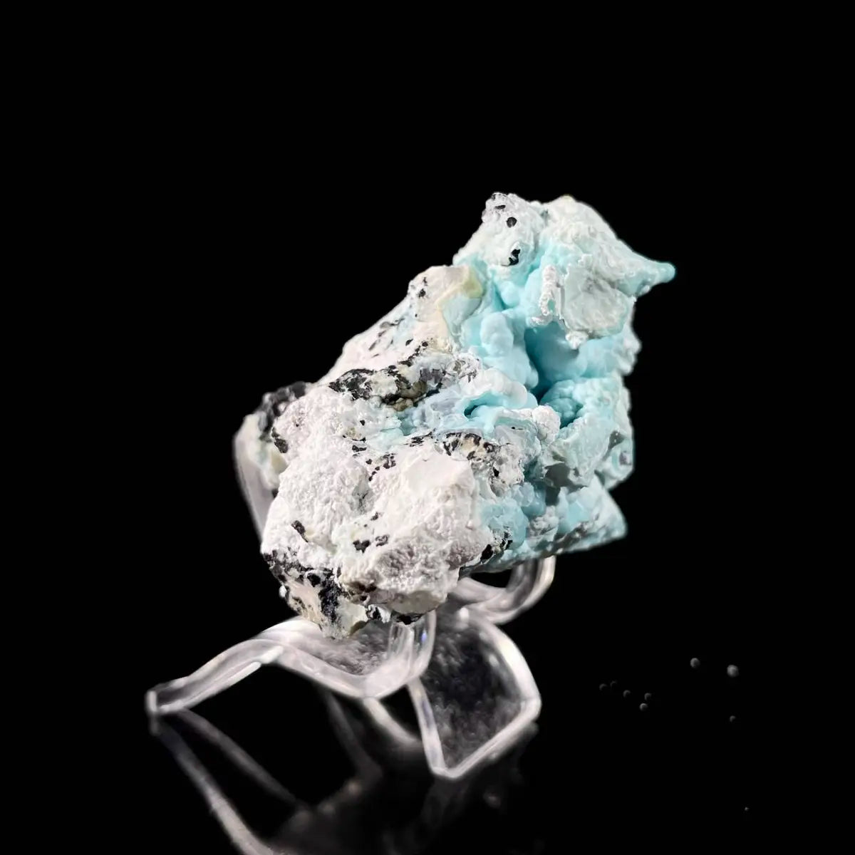Gibbsite with Hemimorphite Mineral Specimen | Natural Associated Crystal Cluster | 60 g | 6*4.5*3 cm