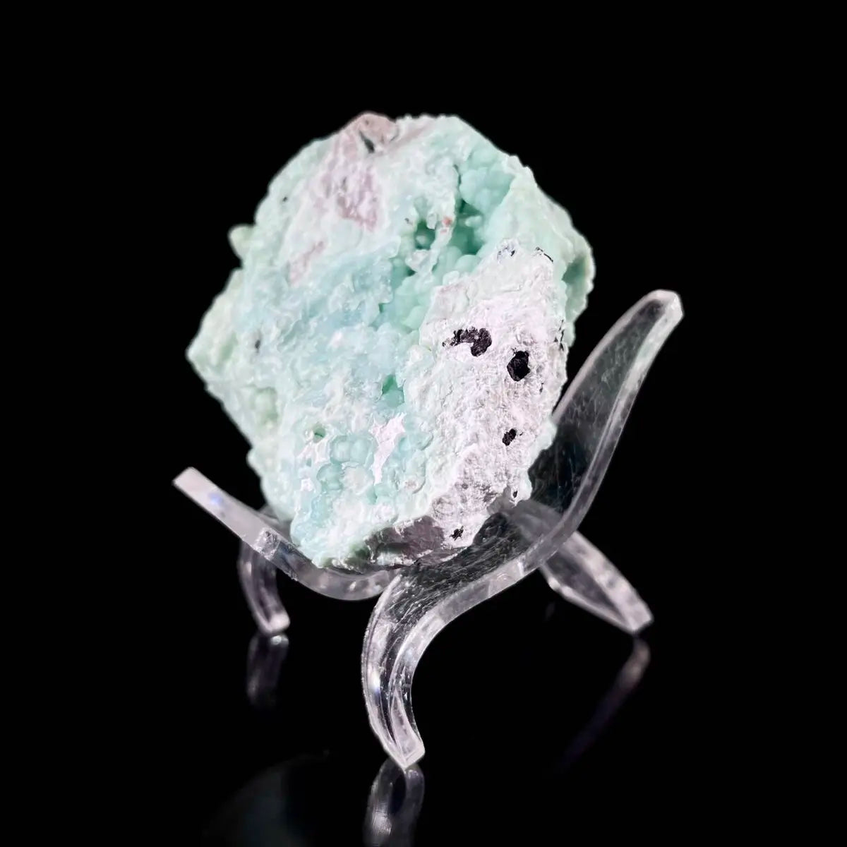 Gibbsite with Hemimorphite Mineral Specimen | Natural Associated Crystal Cluster | 100 g | 6.5*5.5*3.5 cm