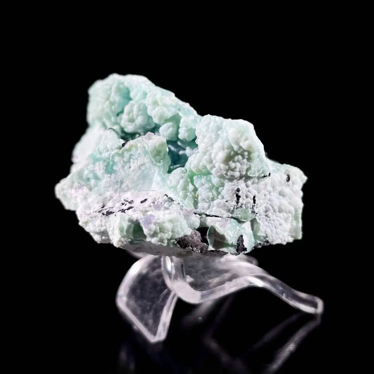 Gibbsite with Hemimorphite Mineral Specimen | Natural Associated Crystal Cluster | 50 g | 6.5*3.5*2.5 cm
