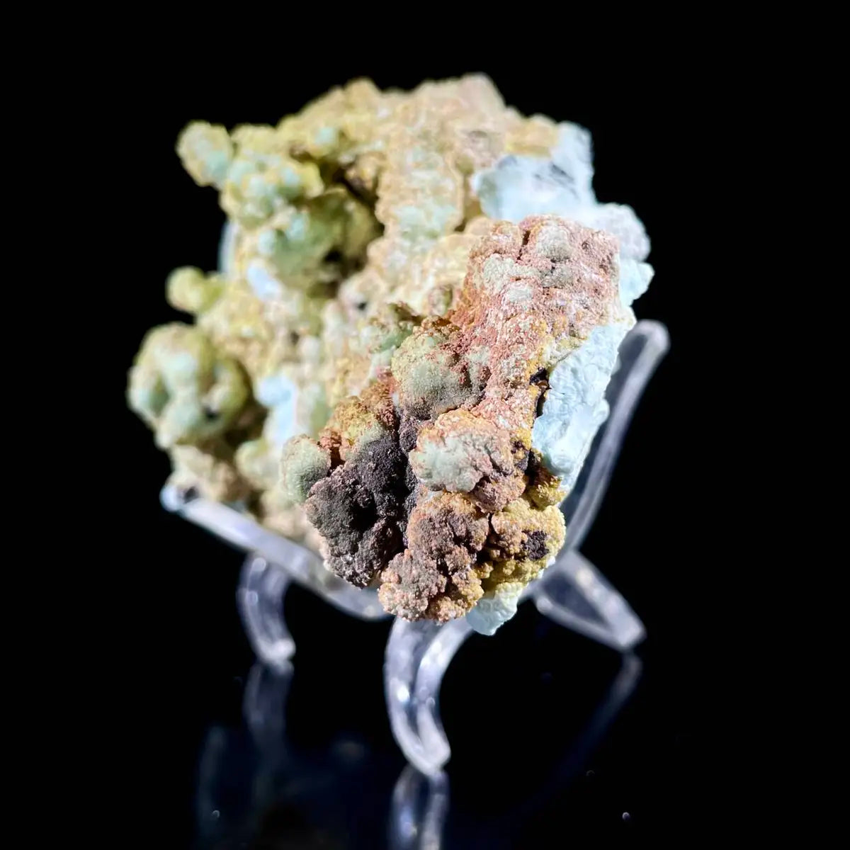 Gibbsite with Hemimorphite Mineral Specimen | Natural Associated Crystal Cluster | 180 g | 11*7*4.5 cm