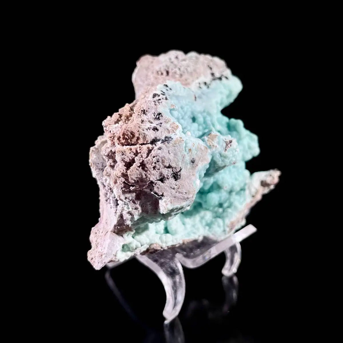Gibbsite with Hemimorphite Mineral Specimen | Natural Associated Crystal Cluster | 180 g | 9.5*7*4 cm