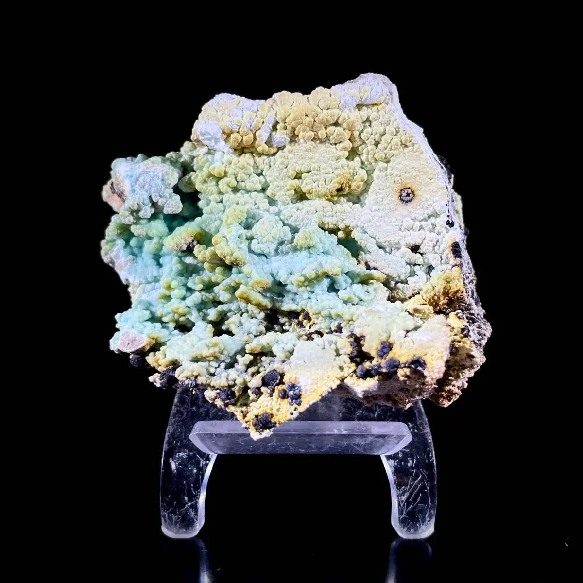 Gibbsite with Hemimorphite Mineral Specimen | Natural Associated Crystal Cluster | 200 g | 9*7.5*6.5 cm