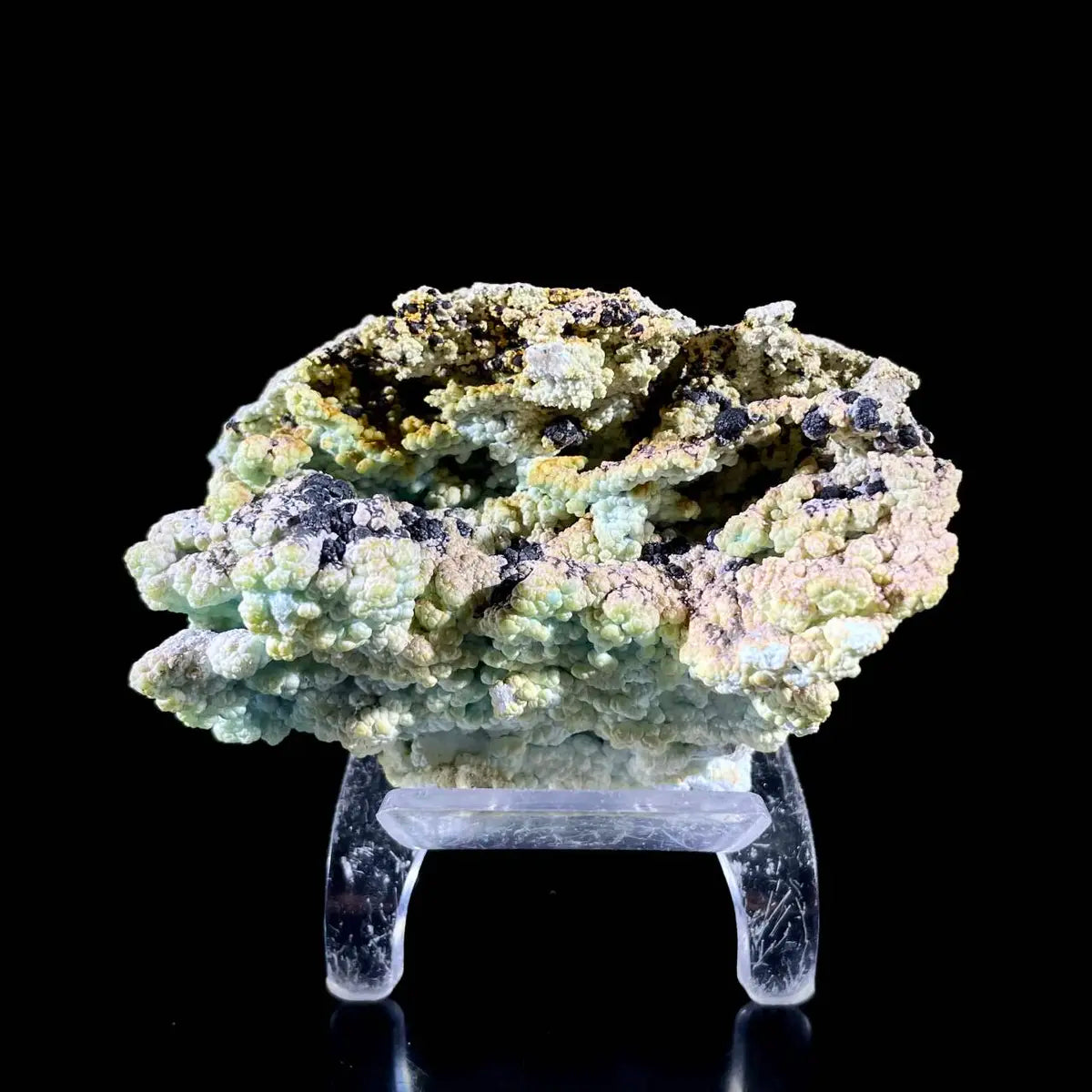 Gibbsite with Hemimorphite Mineral Specimen | Natural Associated Crystal Cluster | 200 g | 9*7.5*6.5 cm
