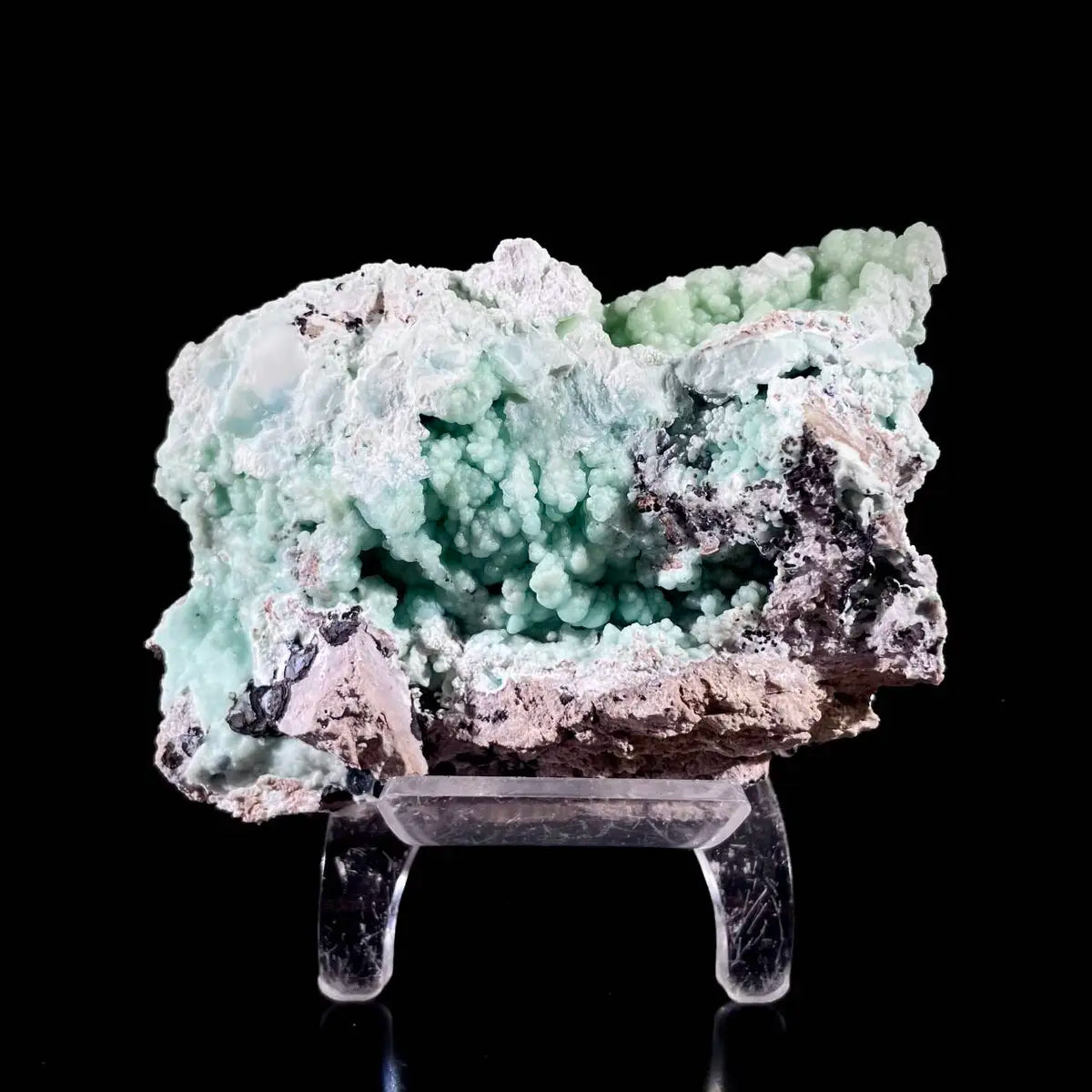 Gibbsite with Hemimorphite Mineral Specimen | Natural Associated Crystal Cluster | 260 g | 9.5*6.5*5 cm