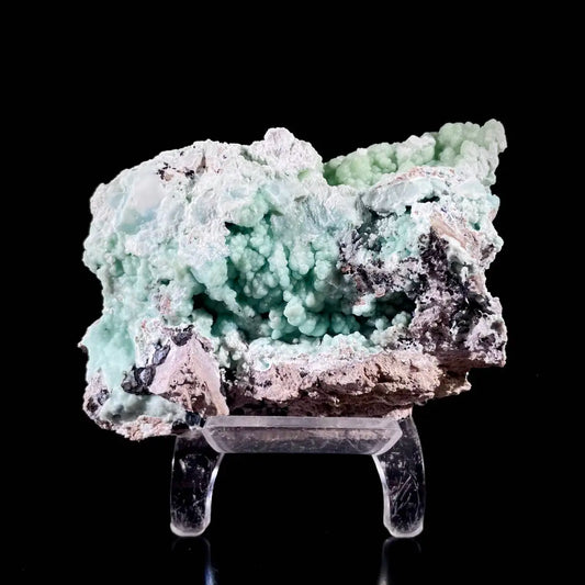 A681-Gibbsite with Hemimorphite Mineral Specimen | Natural Associated Crystal Cluster | 260 g | 9.5*6.5*5 cm