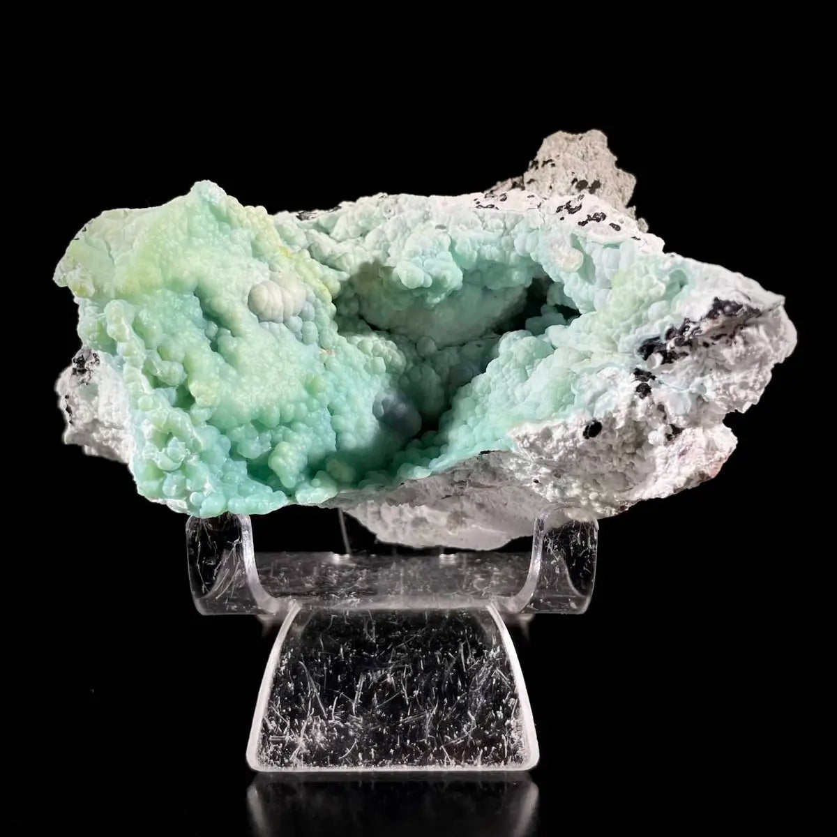 Gibbsite with Hemimorphite Mineral Specimen | Natural Associated Crystal Cluster | 240 g | 10*7*6.5 cm