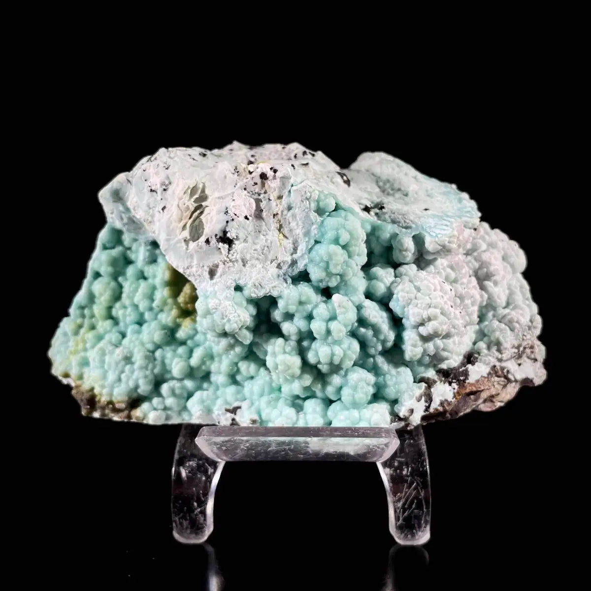 Gibbsite with Hemimorphite Mineral Specimen | Natural Associated Crystal Cluster | 390 g | 12*7*5 cm